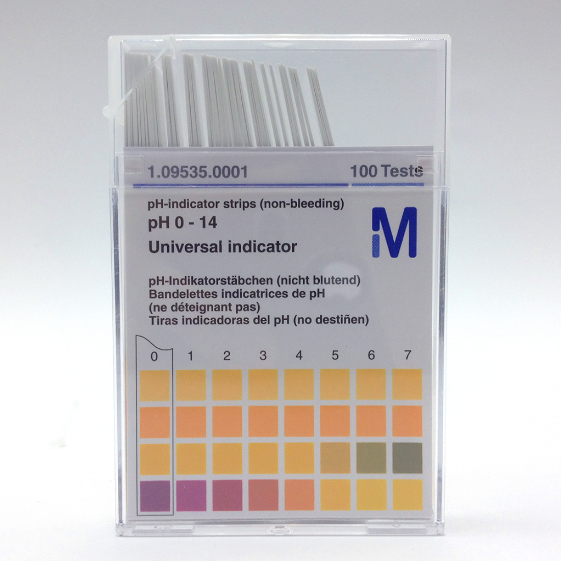 Индикаторные полоски PH 0-14 (Merck Millipore 1095350001). Merck РН indicator strips PH 0-14. Универсальный индикатор. Индикаторная бумага. Тест 80 3